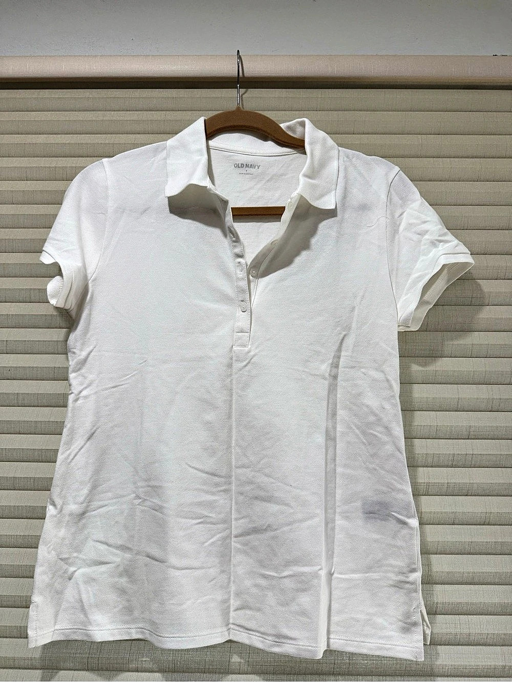 Old Navy Uniform Pique Polo Shirt for Women White